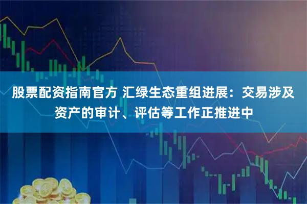 股票配资指南官方 汇绿生态重组进展：交易涉及资产的审计、评估等工作正推进中